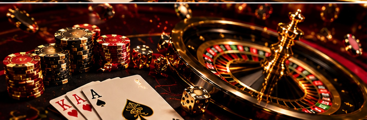 רולטה וז׳יטונים בגוני שחור וזהב